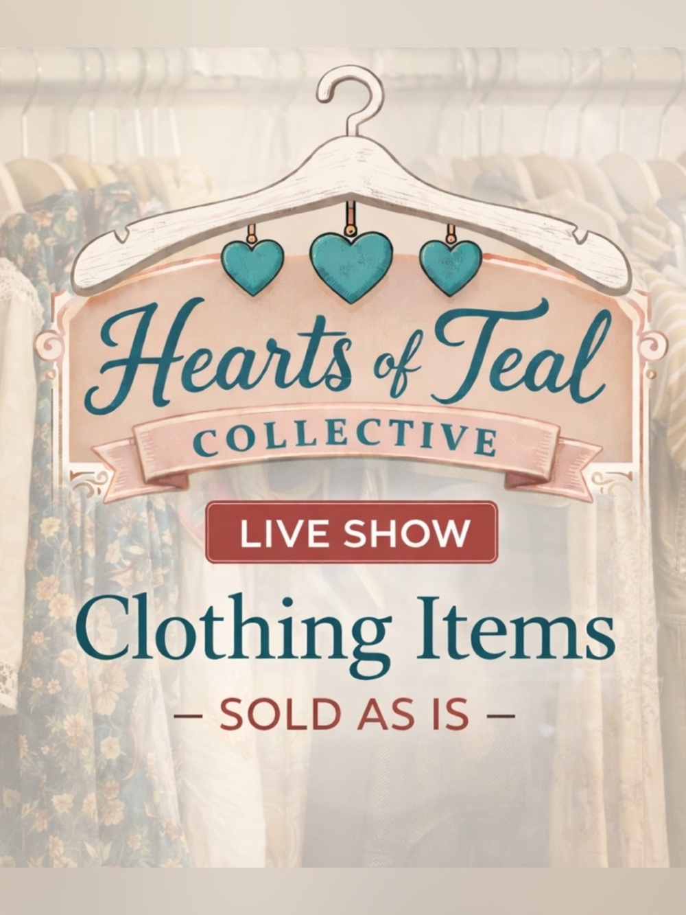 LIVE SHOW•2-CLOTHING ITEM•SOLD “AS IS”•#001-100• ALL SALES ARE FINAL